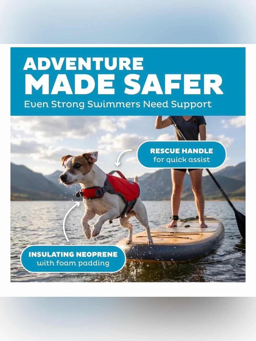 Outward Hound Neoprene Dawson Swimmer Dog Life Jacket, Small NWT